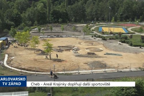 Foto: Cheb: Areál Krajinky doplňují další sportoviště (TV Západ)