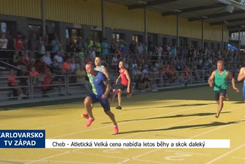 obrázek:Cheb: Atletická Velká cena nabídla letos běhy a skok daleký (TV Západ)