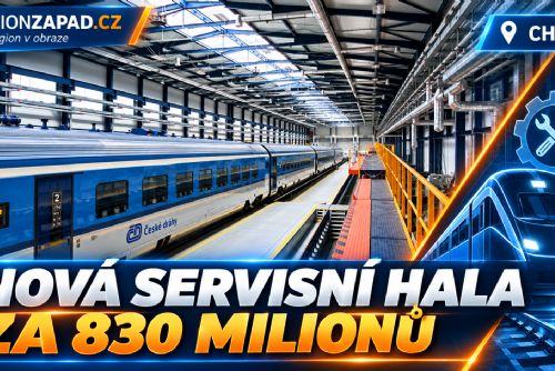 obrázek:Cheb: České dráhy otevřely novou servisní halu za 830 milionů (TV Západ)
