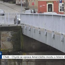 Cheb: Chystá se oprava Amerického mostu a řešení dopravy (TV Západ)
