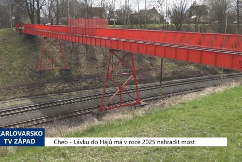 Foto: Cheb: Lávku do Hájů má v roce 2025 nahradit most (TV Západ)
