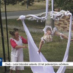Cheb: Letní bláznění oslavilo 10 let jedenáctým ročníkem (TV Západ)