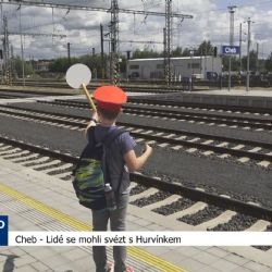 Cheb: Lidé se mohli svézt s Hurvínkem (TV Západ)