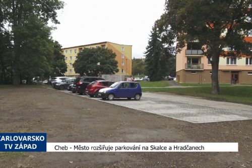 obrázek:Cheb: Město rozšiřuje parkování na Skalce a Hradčanech (TV Západ)