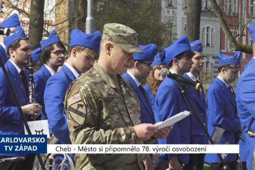 Foto: Cheb: Město si připomnělo 78. výročí osvobození (TV Západ)
