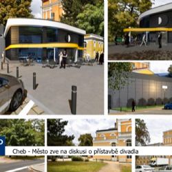Cheb: Město zve na diskusi o přístavbě divadla (TV Západ)
