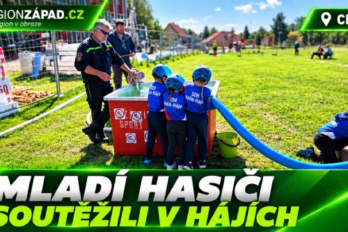 obrázek:Cheb: Mladí hasiči z regionu soutěžili v Hájích (TV Západ)