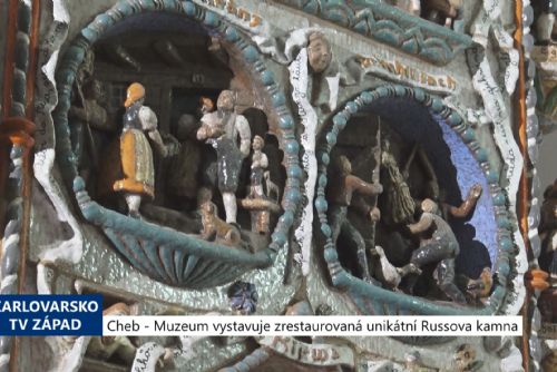 obrázek:Cheb: Muzeum vystavuje zrestaurovaná unikátní Russova kamna (TV Západ)