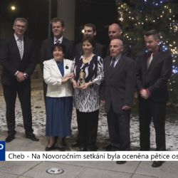 Cheb: Na Novoročním setkání byla oceněna pětice osobností (TV Západ)