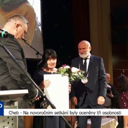 Cheb: Na novoročním setkání byly oceněny tři osobnosti (TV Západ)