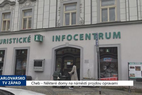 obrázek:Cheb: Některé domy na náměstí projdou opravami (TV Západ)