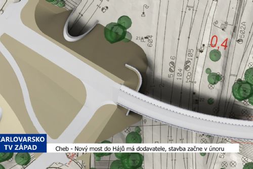 obrázek:Cheb: Nový most do Hájů má dodavatele, stavba začne v únoru (TV Západ)