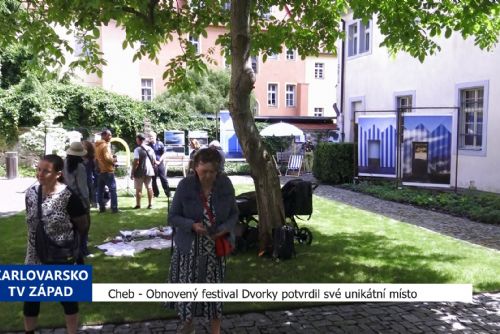 obrázek:Cheb: Obnovený festival Dvorky potvrdil své unikátní místo (TV Západ)