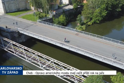 Foto: Cheb: Opravy amerického mostu mají začít na jaře příštího roku (TV Západ)