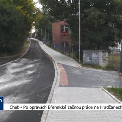 Cheb: Po opravách Břehnické začnou práce na Hradčanech (TV Západ)