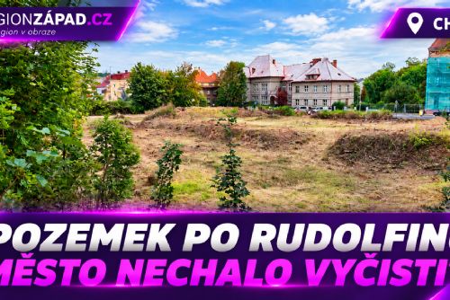 obrázek:Cheb: Pozemek po Rudolfinu nechalo město vyčistit (TV Západ)