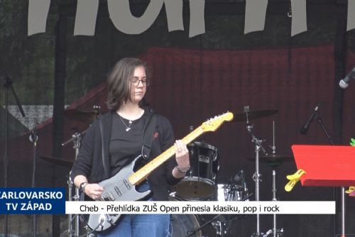 obrázek:Cheb: Přehlídka ZUŠ Open přinesla klasiku, pop i rock (TV Západ)