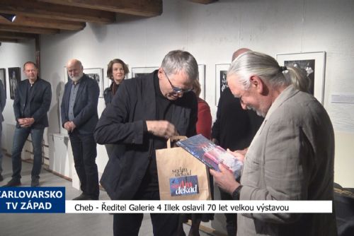Foto: Cheb: Ředitel Galerie 4 Illek oslavil 70 let velkou výstavou (TV Západ)
