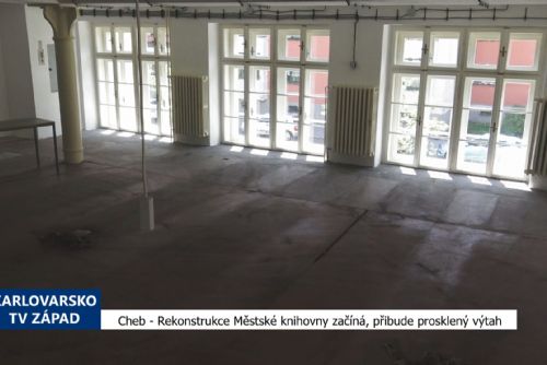 obrázek:Cheb: Rekonstrukce Městské knihovny začíná, přibude prosklený výtah (TV Západ)