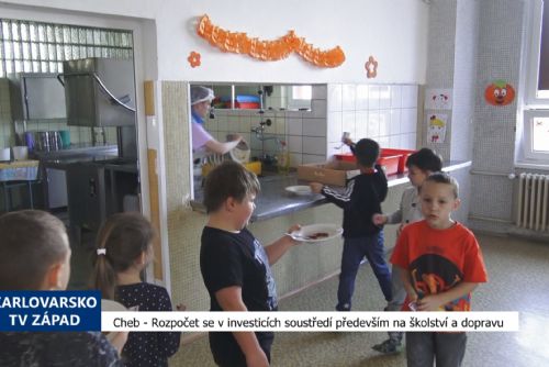 obrázek:Cheb: Rozpočet se v investicích soustředí především na školství a dopravu (TV Západ)