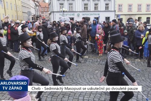 Foto: Cheb: Sedmnáctý Masopust se uskutečnil po dvouleté pauze (TV Západ)