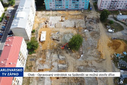 obrázek:Cheb: Vnitroblok na Spáleništi se možná otevře dříve (TV Západ)