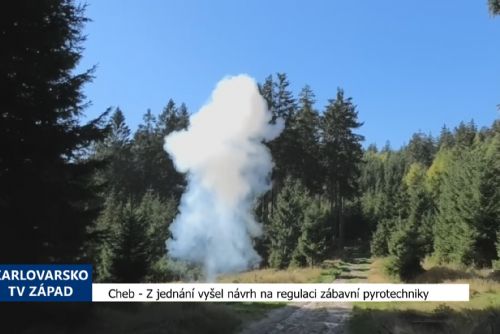 Foto: Cheb: Z jednání vyšel návrh na regulaci zábavní pyrotechniky (TV Západ)