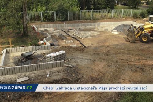 obrázek:Cheb: Zahrada u stacionáře Mája prochází revitalizací (TV Západ)