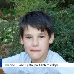 Hranice: Policie pátrá po 13letém chlapci (TV Západ)