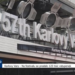 Karlovy Vary: Na festivalu se prodalo 123 tisíc vstupenek (TV Západ)
