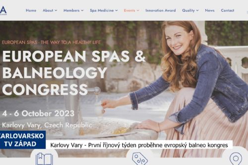 obrázek:Karlovy Vary: První říjnový týden proběhne evropský balneo kongres (TV Západ)