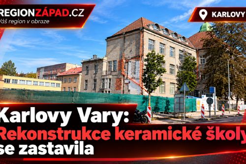 obrázek:Karlovy Vary: Rekonstrukce keramické školy se zastavila (TV Západ)