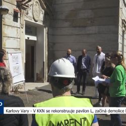 Karlovy Vary: V KKN se rekonstruuje pavilon L, začíná demolice budovy M (TV Západ)