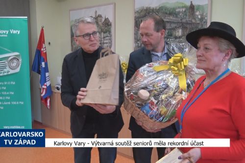obrázek:Karlovy Vary: Výtvarná soutěž seniorů měla rekordní účast (TV Západ)