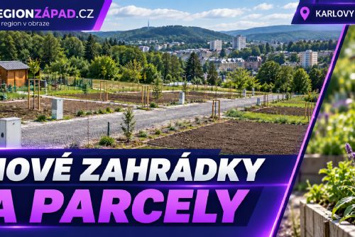 obrázek:Karlovy Vary: Zlatý kopeček se mění v novou zahrádkářskou a obytnou lokalitu (TV Západ)
