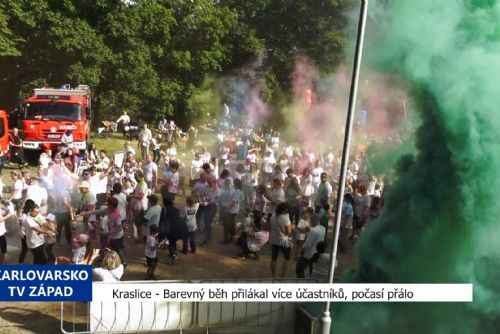 obrázek:Kraslice: Barevný běh přilákal více účastníků, počasí přálo (TV Západ)