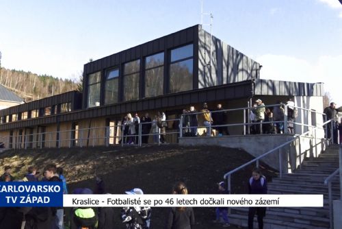 obrázek:Kraslice: Fotbalisté se po 46 letech dočkali nového zázemí (TV Západ)