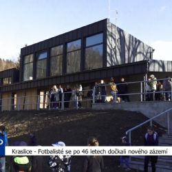 Kraslice: Fotbalisté se po 46 letech dočkali nového zázemí (TV Západ)