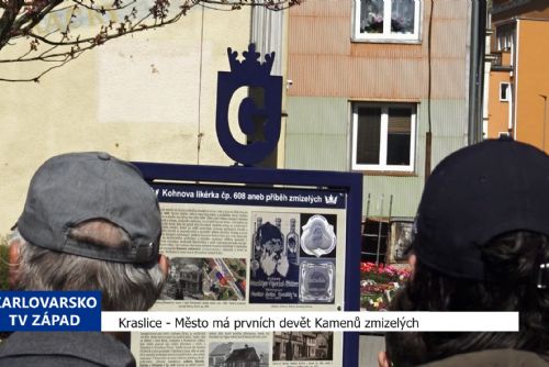 obrázek:Kraslice: Město má prvních devět Kamenů zmizelých (TV Západ)