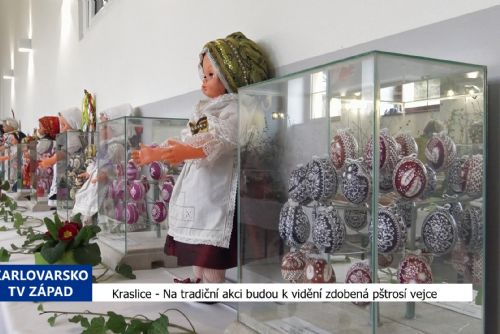 obrázek:Kraslice: Na tradiční akci budou k vidění zdobená pštrosí vejce (TV Západ)