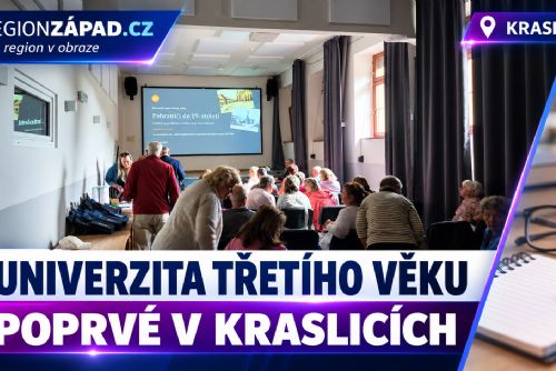 obrázek:Kraslice: Poprvé se otevřela Univerzita třetího věku (TV Západ)