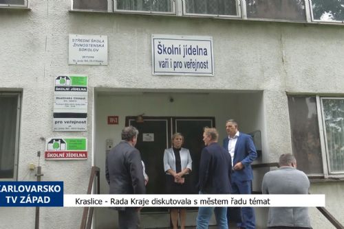 obrázek:Kraslice: Rada Kraje diskutovala s městem řadu témat (TV Západ)