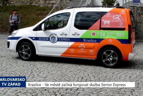 Kraslice: Ve městě začíná fungovat služba Senior Express (TV Západ)