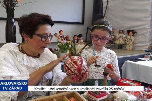 obrázek:Kraslice: Velikonoční akce s kraslicemi završila 25 ročníků (TV Západ)