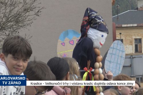 obrázek:Kraslice: Velikonoční trhy i výstavu kraslic doplnila oslava konce zimy (TV Západ)