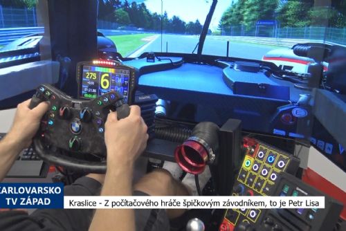 Foto: Kraslice: Z počítačového hráče špičkovým závodníkem, to je Petr Lisa (TV Západ)