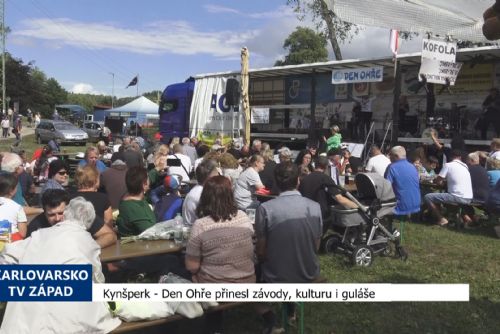 Foto: Kynšperk: Den Ohře přinesl závody, kulturu i vodácké guláše (TV Západ)	