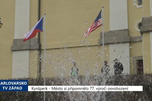 Foto: Kynšperk: Město si připomnělo 77. výročí osvobození (TV Západ)