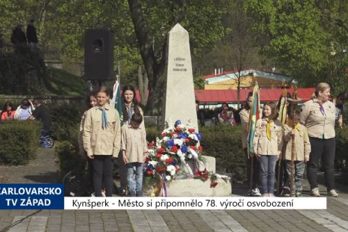Foto: Kynšperk: Město si připomnělo 78. výročí osvobození (TV Západ)