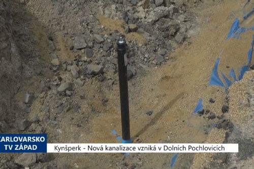 Foto: Kynšperk: Nová kanalizace vzniká v Dolních Pochlovicích (TV Západ)